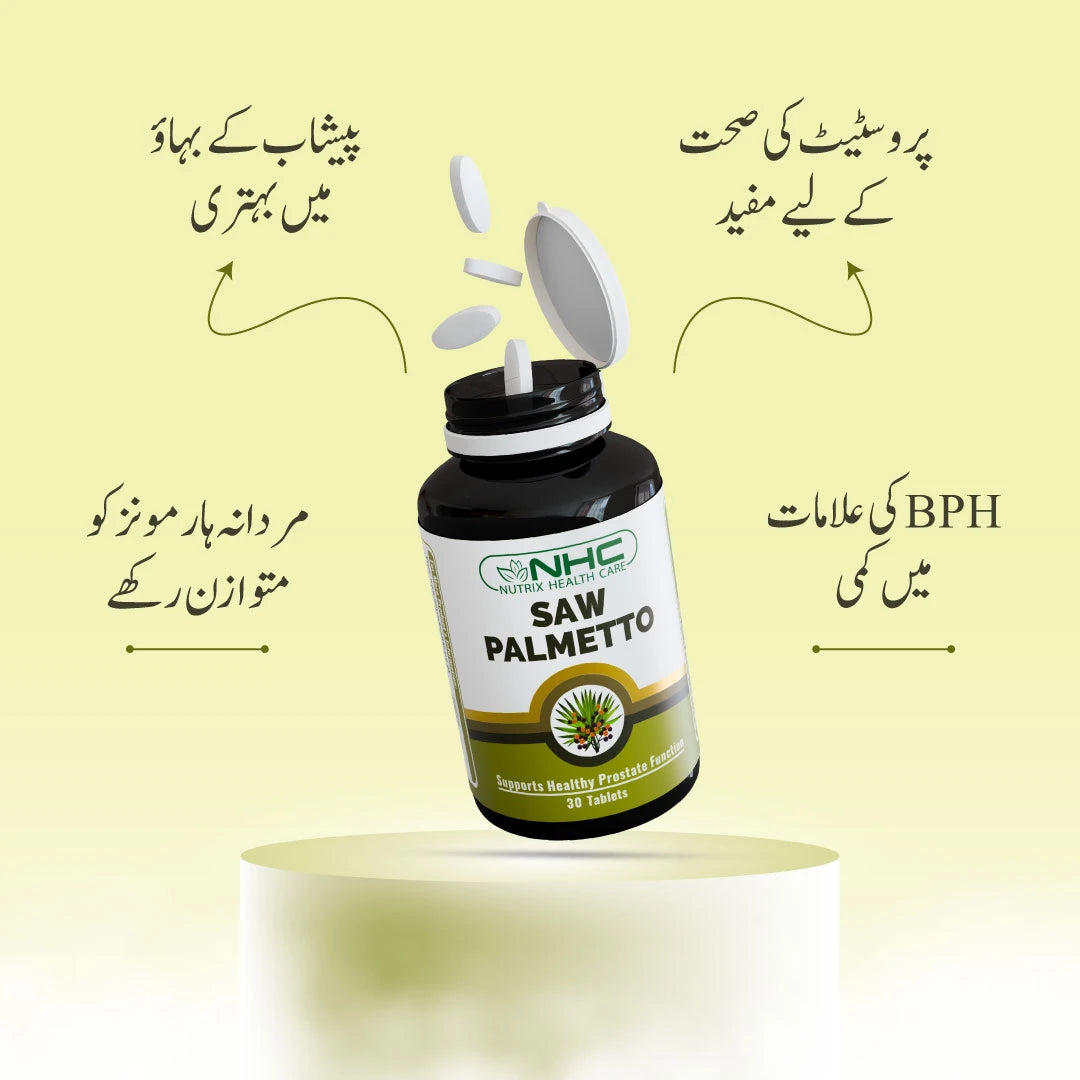 NHC Saw Palmetto supplement for men's prostate and urinary support